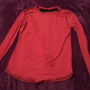 Long sleeve shirt with thumb holes
